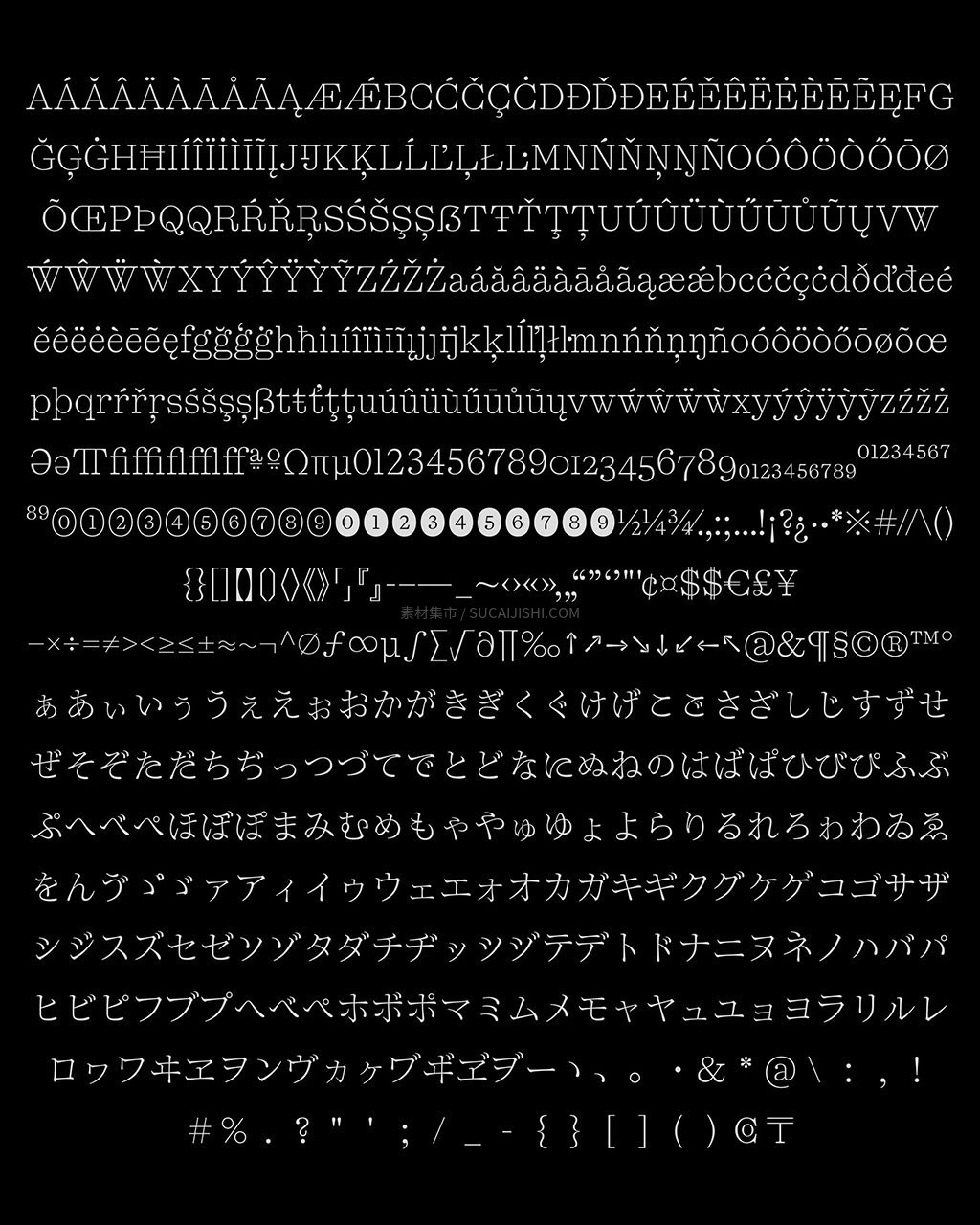 PP Kyoto 多语种粗衬线日文字体